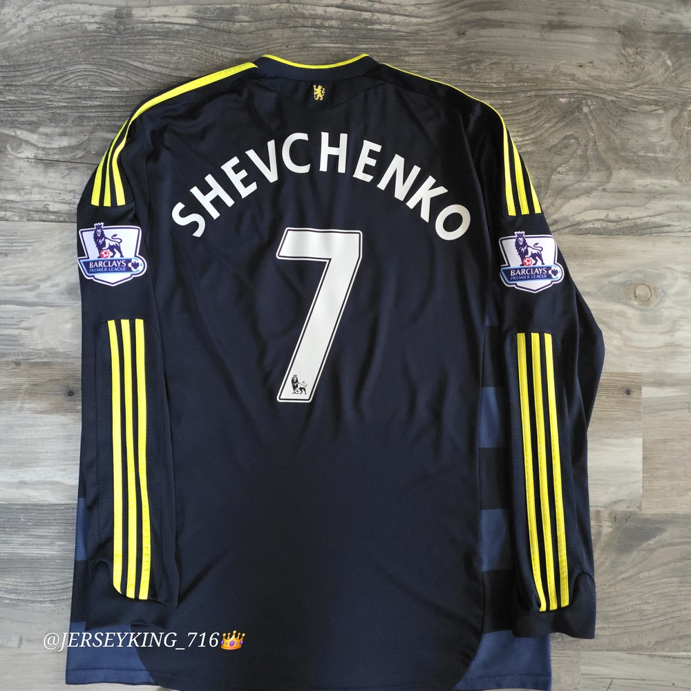 Adidas Chelsea FC Andriy Shevchenko #7 2009/2010 Long Sleeve Away Jersey EPL XXL - Picture 13 of 13